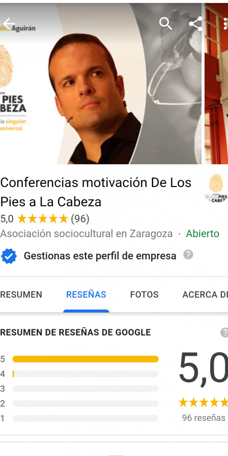 Reseñas en Google